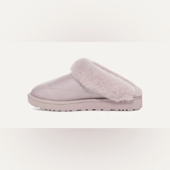 UGG | Cluggette Pearlized Slipper Leather Sheepskin Indoor Outdoor Gift New - Picture 11 of 13